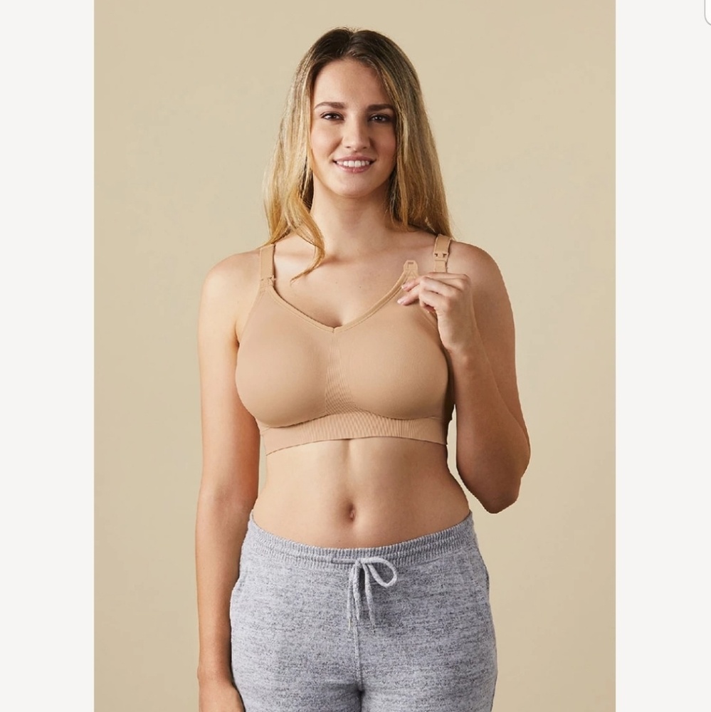 ●BRAVADO DESIGN SILK SEAMLESS NURSING BRA | TAN●